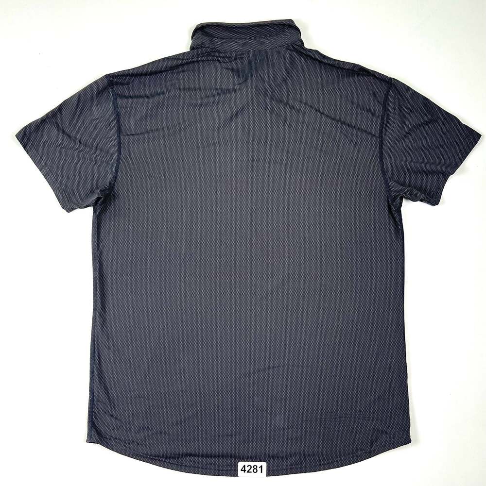 Bylt Basics Premium Basics Black Speckled Performance Polo Shirt Men's XL